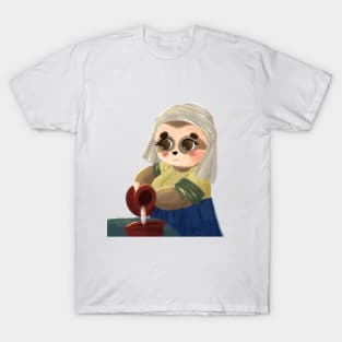 Sloth the milkmaid with no background T-Shirt